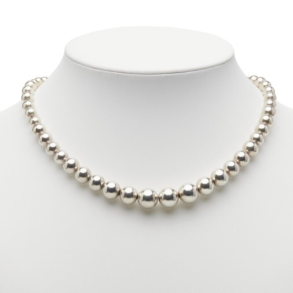 Tiffany Co HardWear ball chain necklace silver - Picture 2 of 7